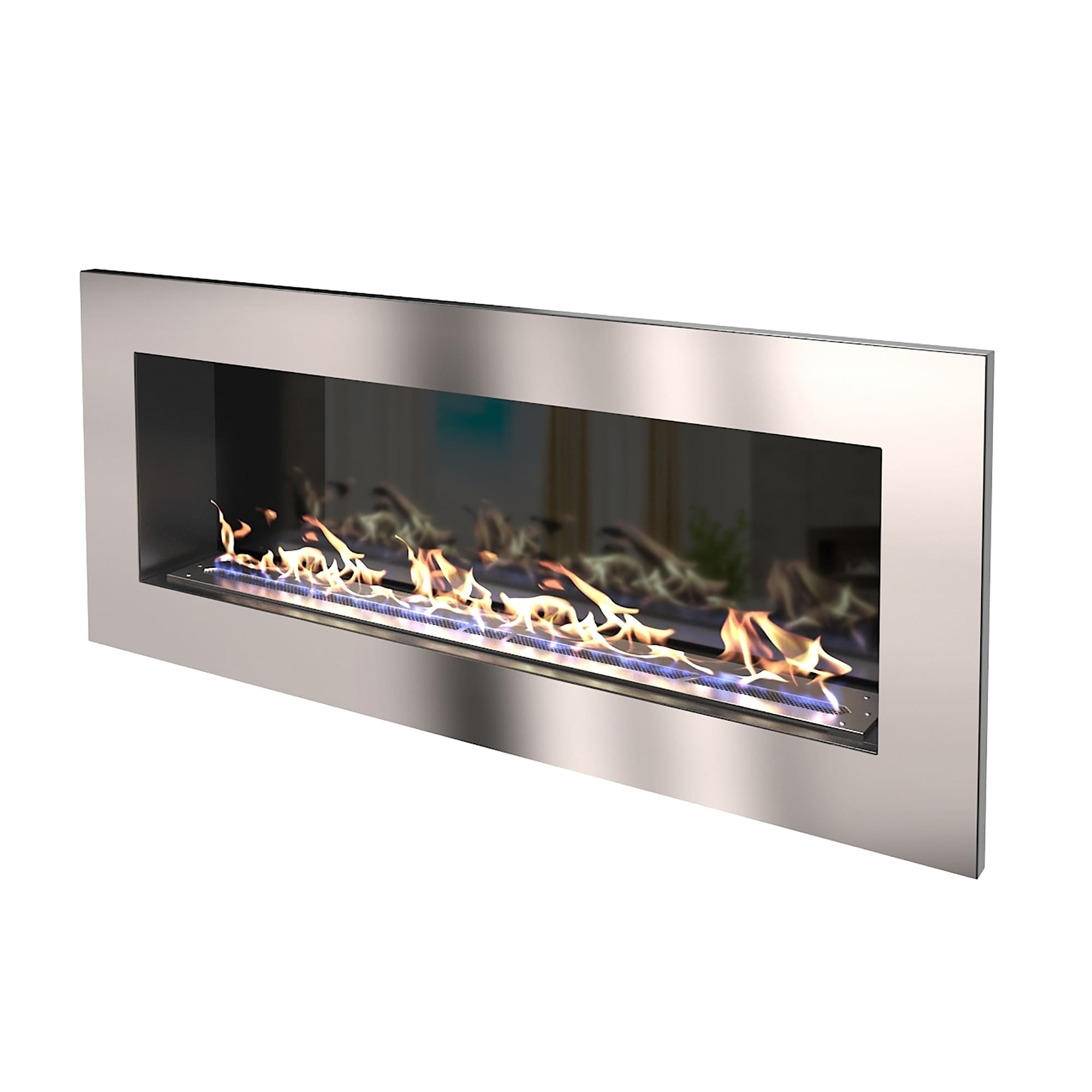 Биокамин "Русский огонь" Хай-тек 1100V встраиваемый с защитным и декоративным стеклом по цене 46 100 руб.