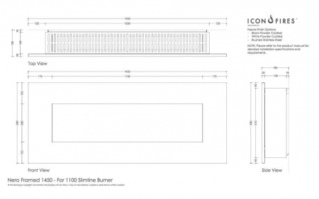 Настенный биокамин Nero 1450B Настенный биокамин Nero 1450B по цене 332 200 руб.