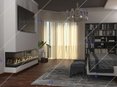 Встраиваемый торцевой очаг 1400 SappFire по цене 62 600 руб.