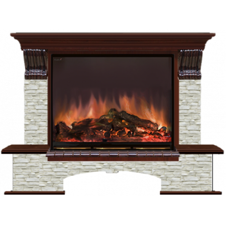 Бостон Грот однотонный (красное дерево)+Arte 33