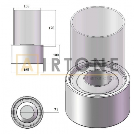 Биокамин настольный Airtone – Rond Steel Биокамин настольный Airtone – Rond Steel по цене 8 000 руб.
