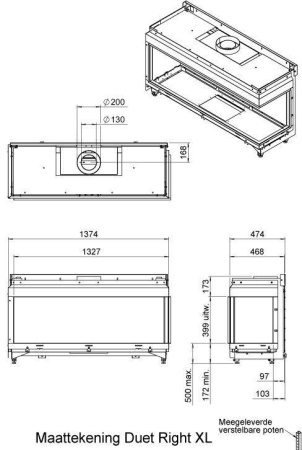 Газовый камин Faber Duet XL