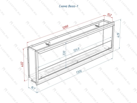 Портальный биокамин Lux Fire "Фаер Бокс Вега-1" Портальный биокамин Lux Fire "Фаер Бокс Вега-1" по цене 76 890 руб.