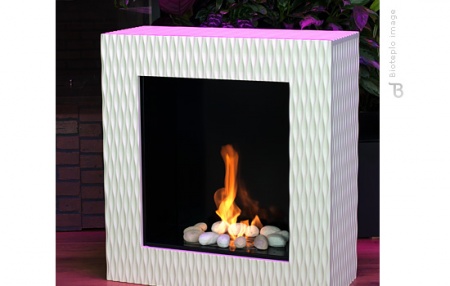 Биокамин Bioteplo 3D-Cube WHITE по цене 110 500 руб.